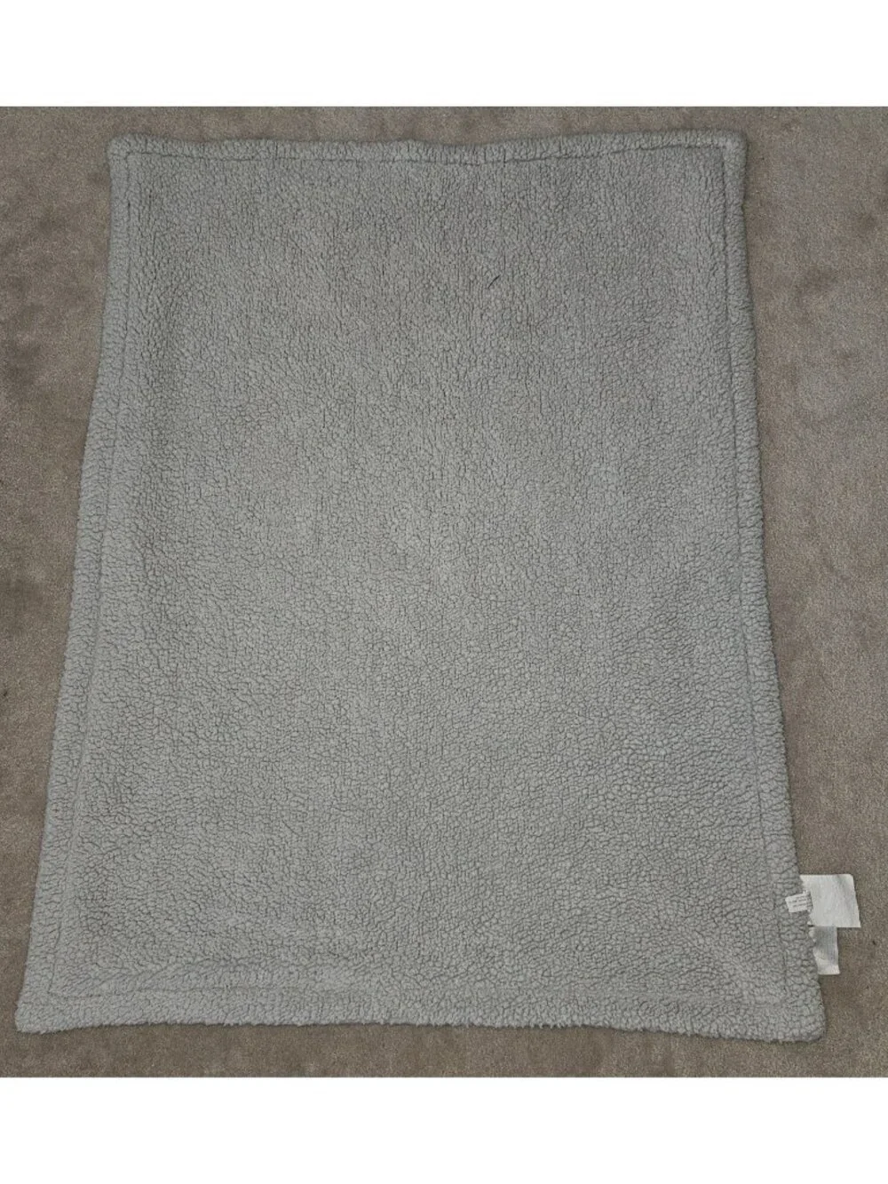 RN 119741 Solid Gray Baby Blanket Fleece Embossed Animal Safari Elephant Giraffe